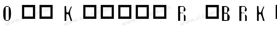 Off Kilter R -BRK-2字体转换